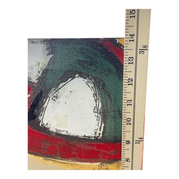 Ryan Radcliffe The Odyssey Series Abstract Painting 14x14x2 Signed Verso 1 Pc. - Picture 7 of 9